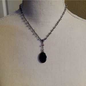 Purple Amethyst Pendant Necklace
